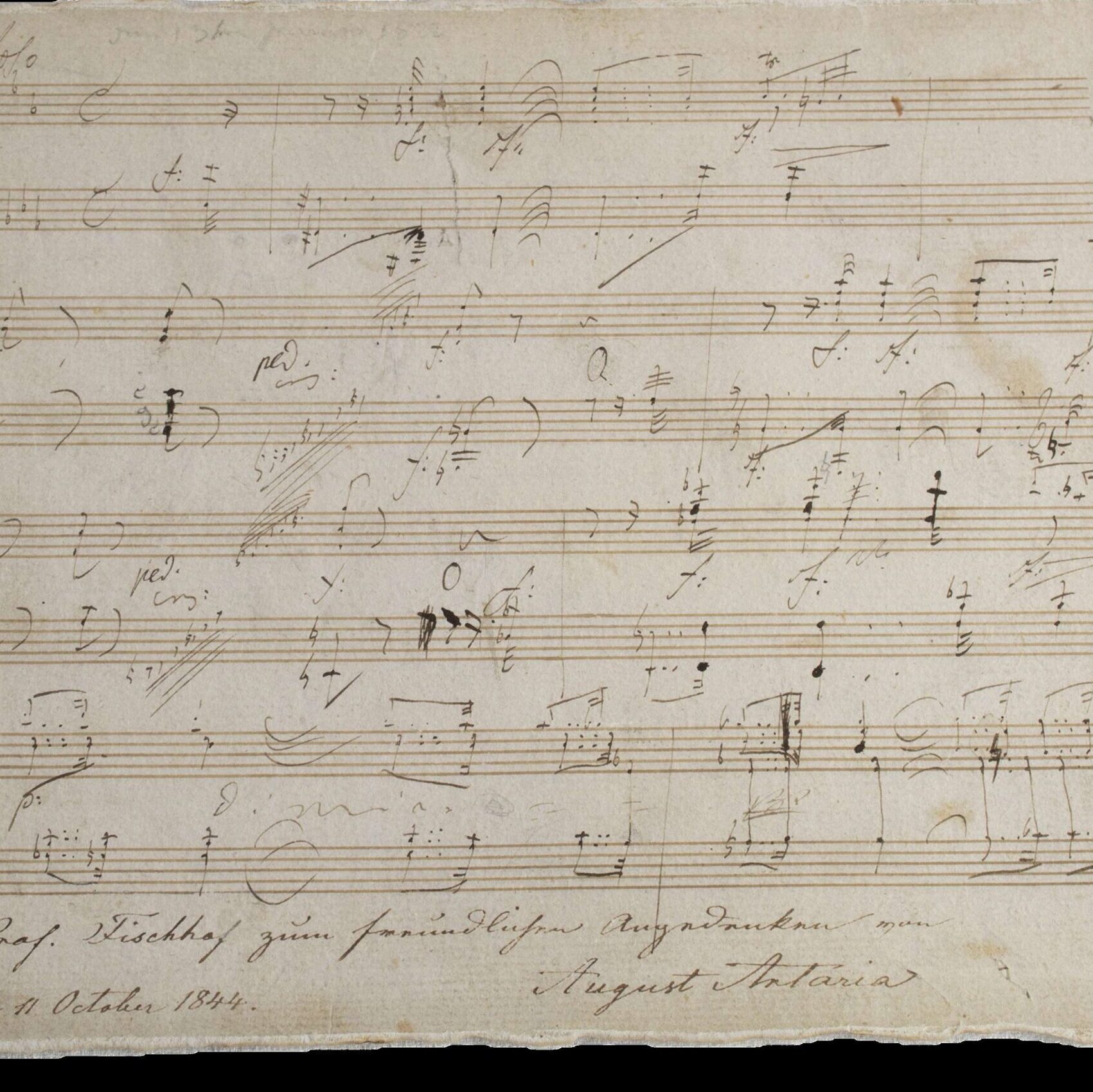 Libro de partitura “Dios salve al emperador Francisco”